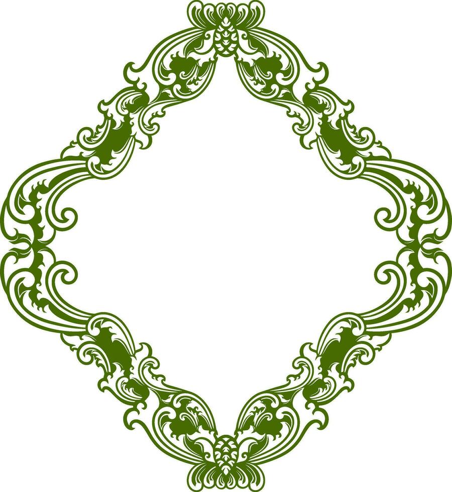 Ornament Frame for wedding vector