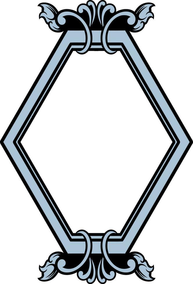 Circle ornament for wedding vector