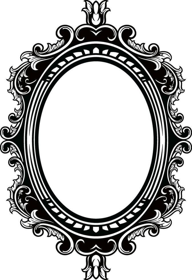 Mirror Vintage Frame vector