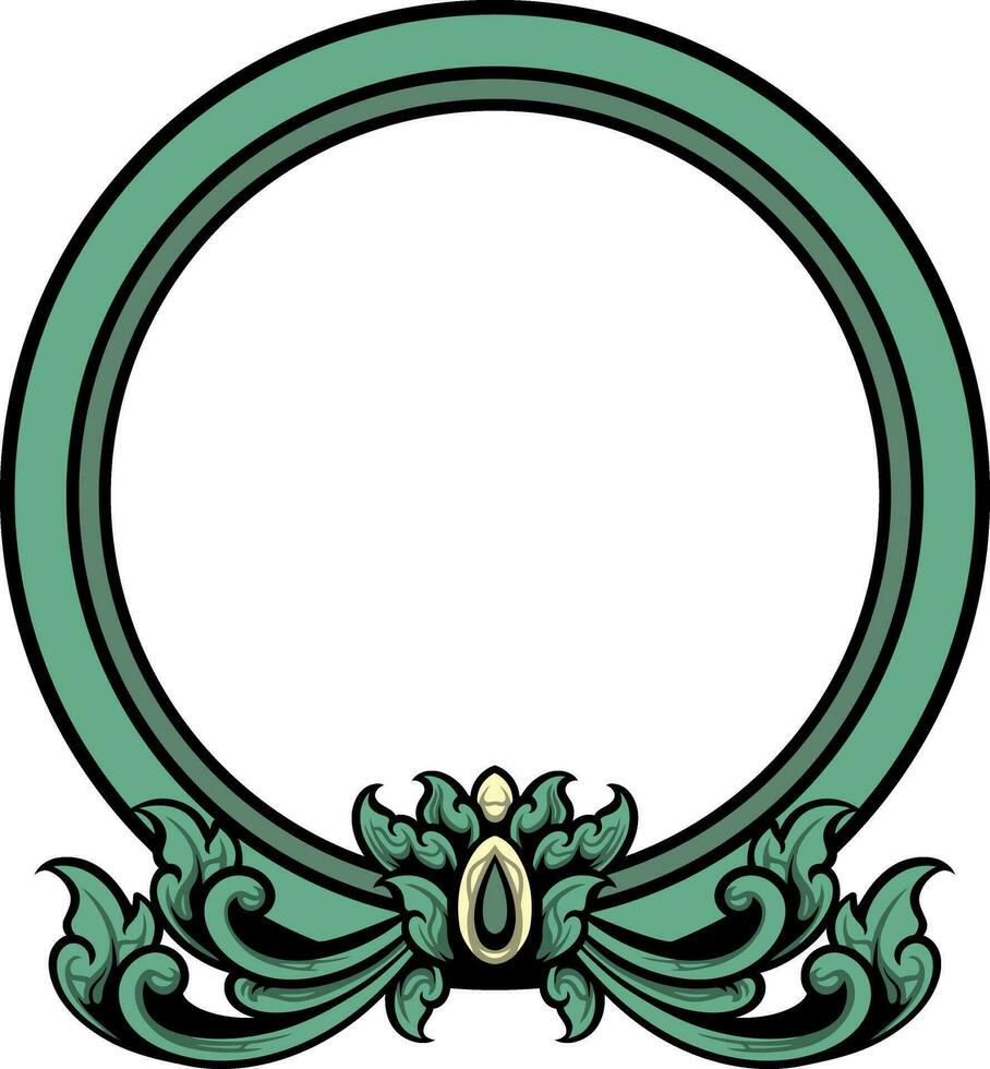 circulo ornamento para Boda vector