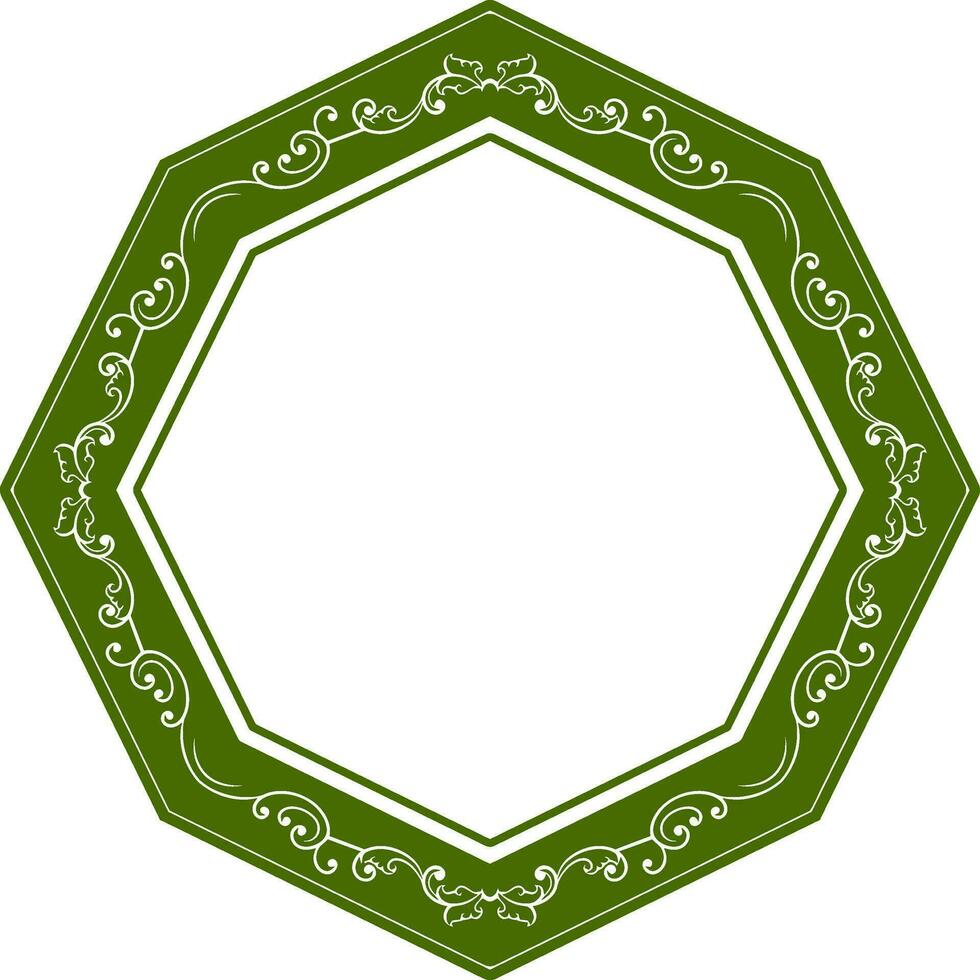 Ornament Frame for wedding vector