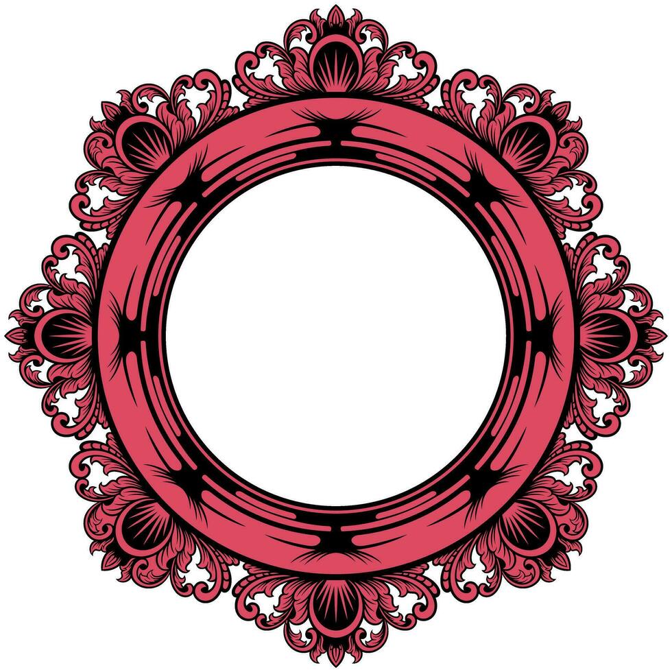 circulo ornamento marco vector