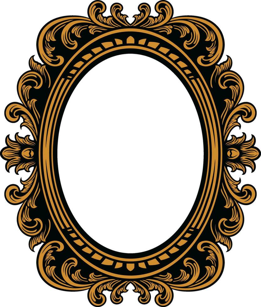 Mirror Vintage Frame vector