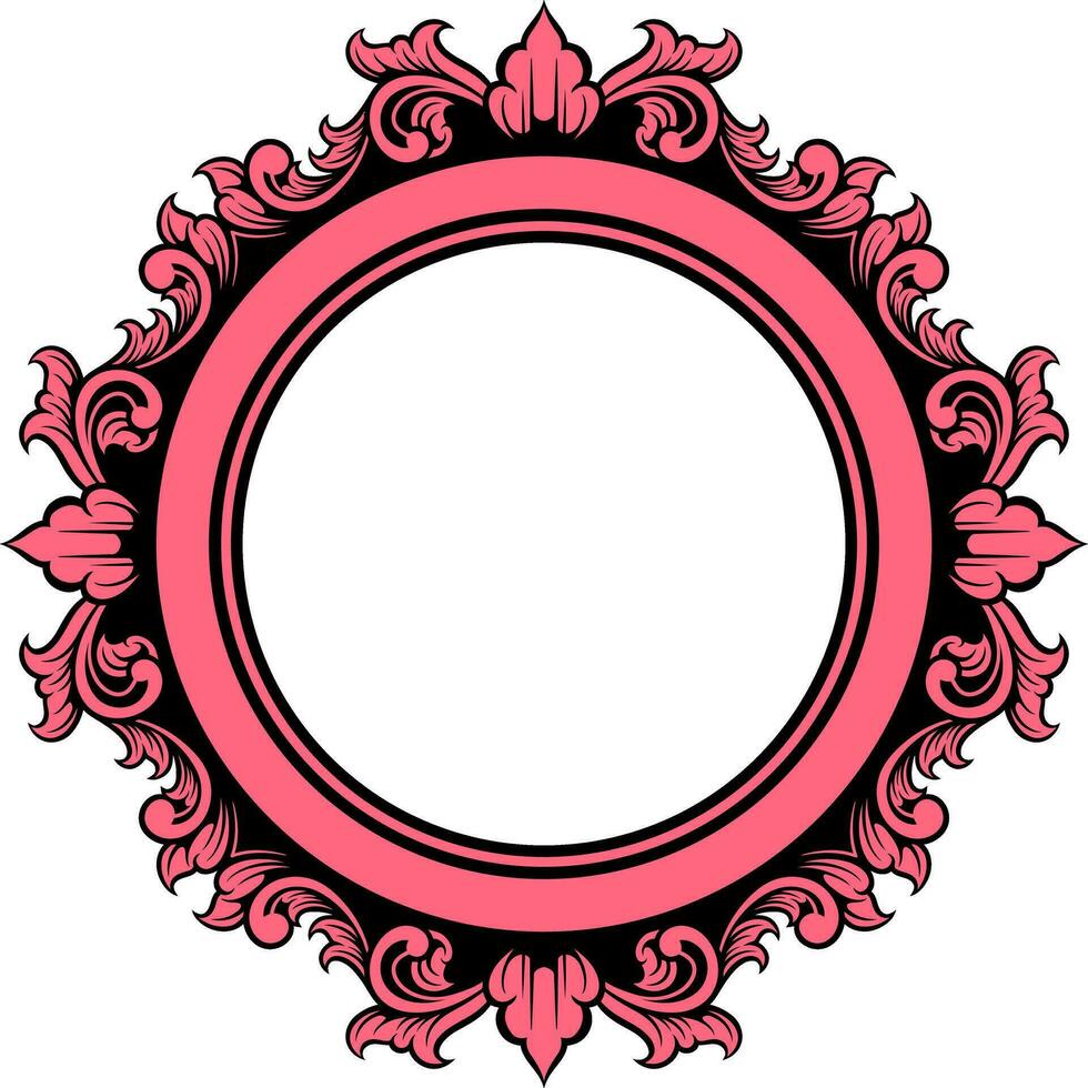 circulo ornamento marco vector