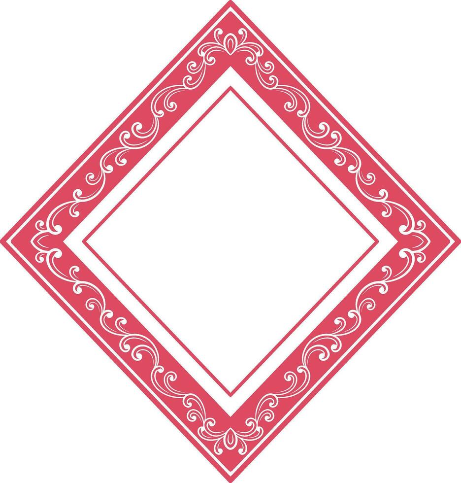Ornament Frame for wedding vector