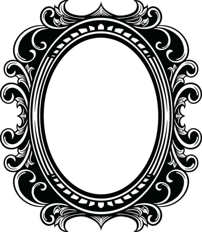Mirror Vintage Frame vector