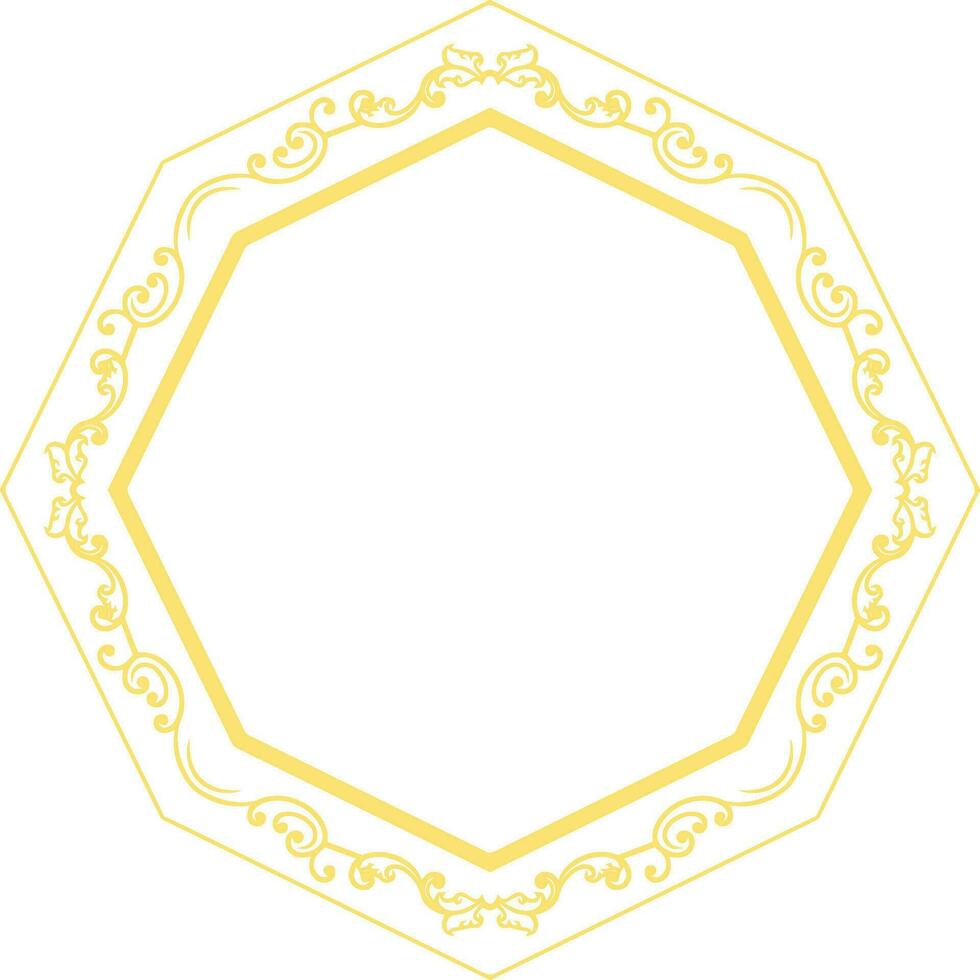 Ornament Frame for wedding vector