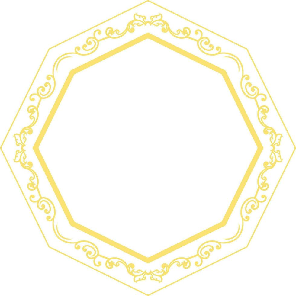 Ornament Frame for wedding vector