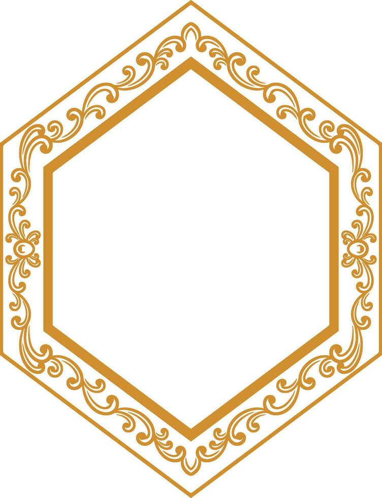 Ornament Frame for wedding vector