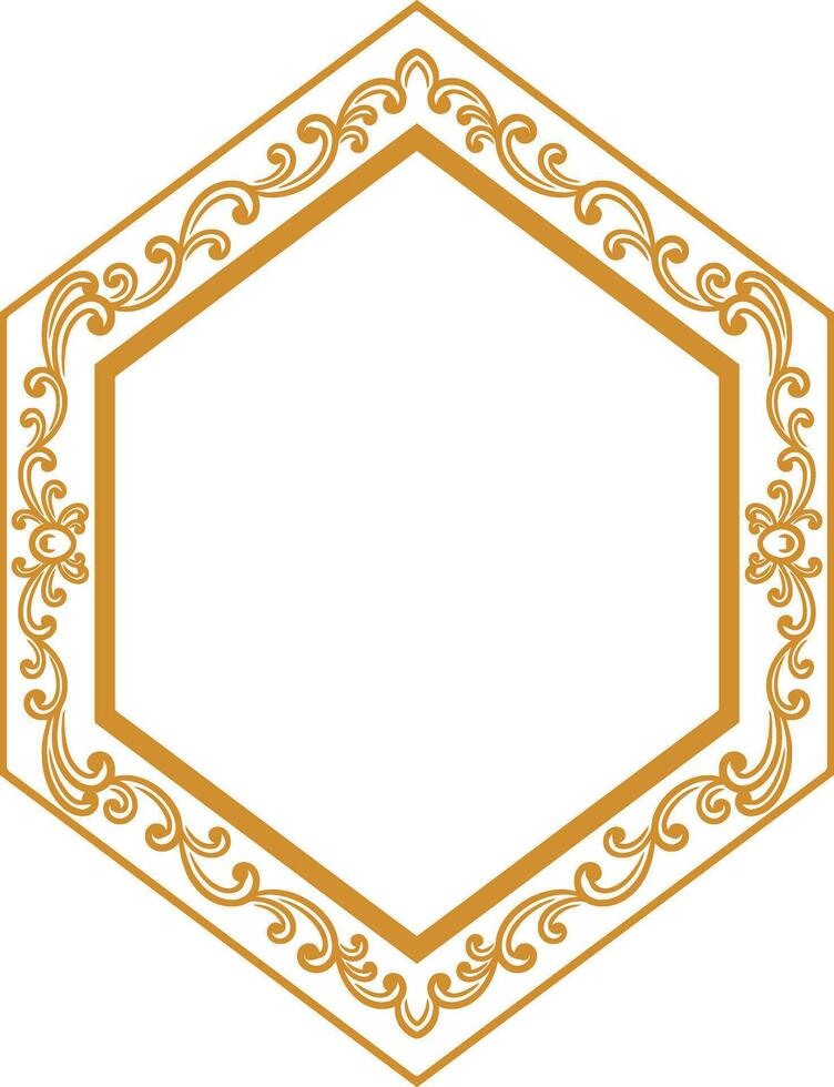 Ornament Frame for wedding vector