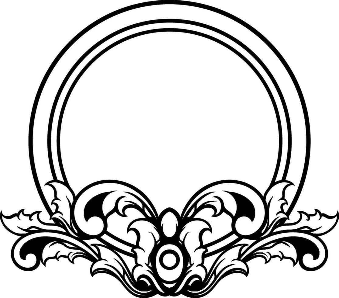 circulo ornamento para Boda vector