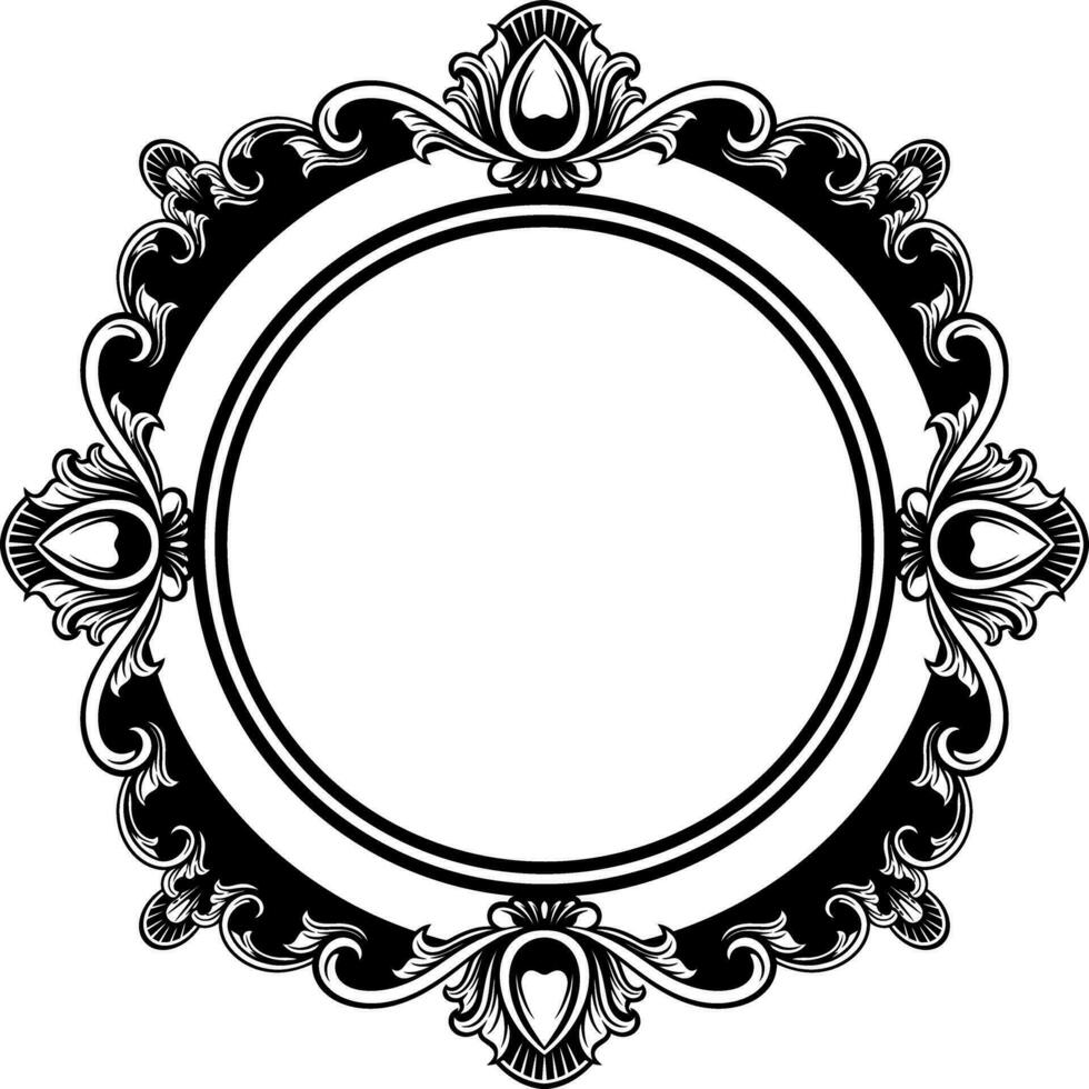 circulo ornamento marco vector