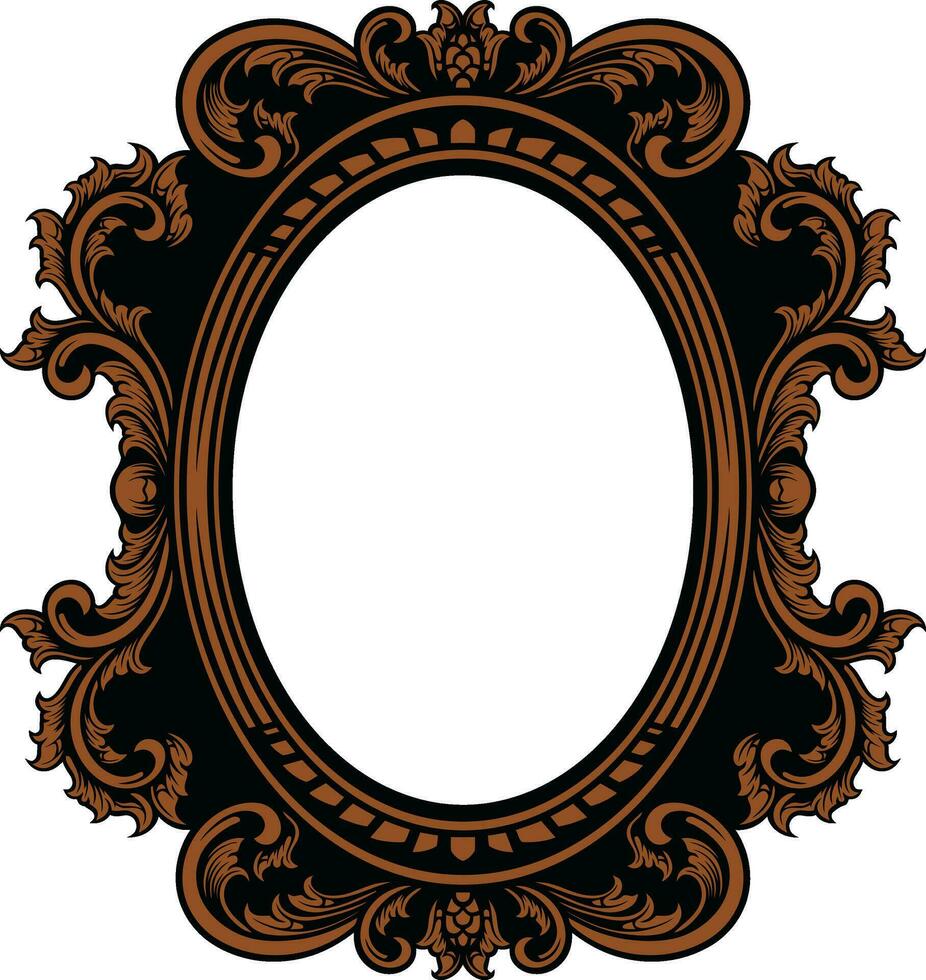 Mirror Vintage Frame vector