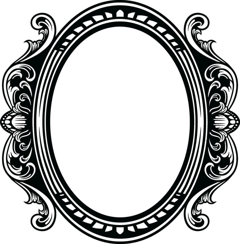 Mirror Vintage Frame vector