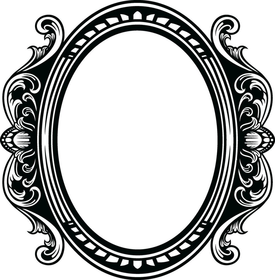 Mirror Vintage Frame vector