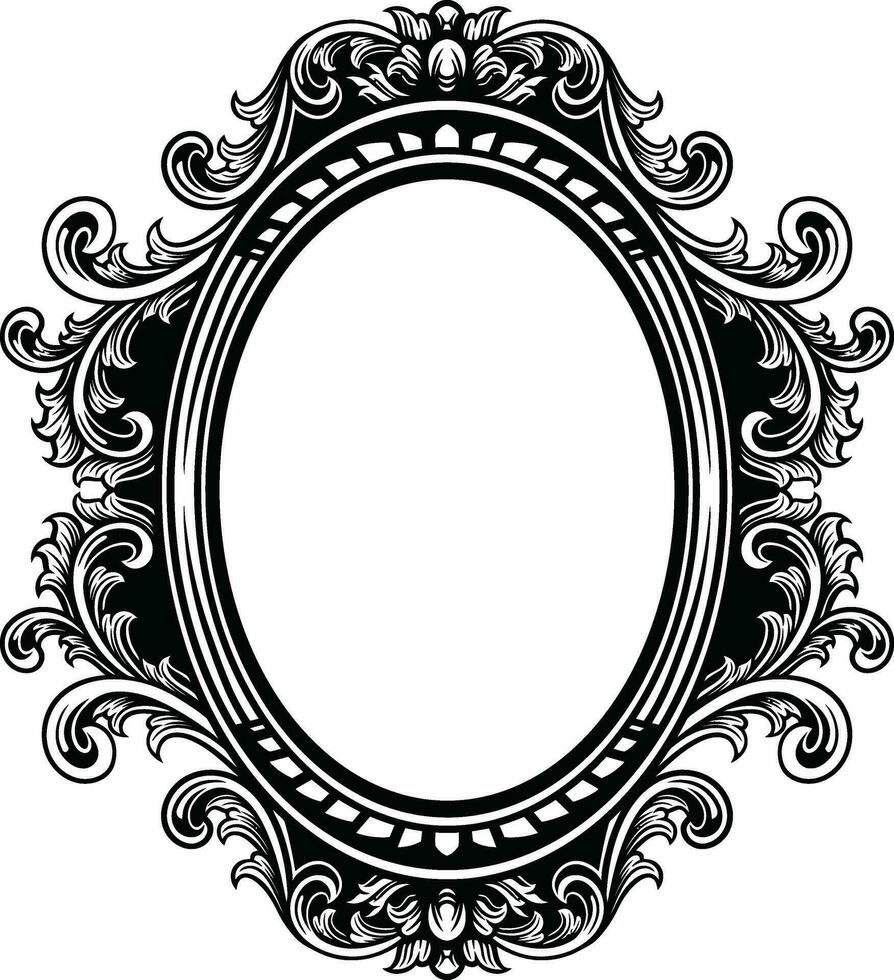 Mirror Vintage Frame vector