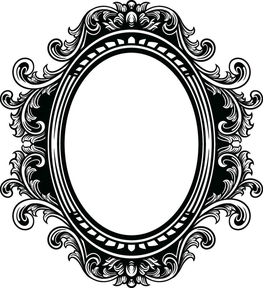 Mirror Vintage Frame vector