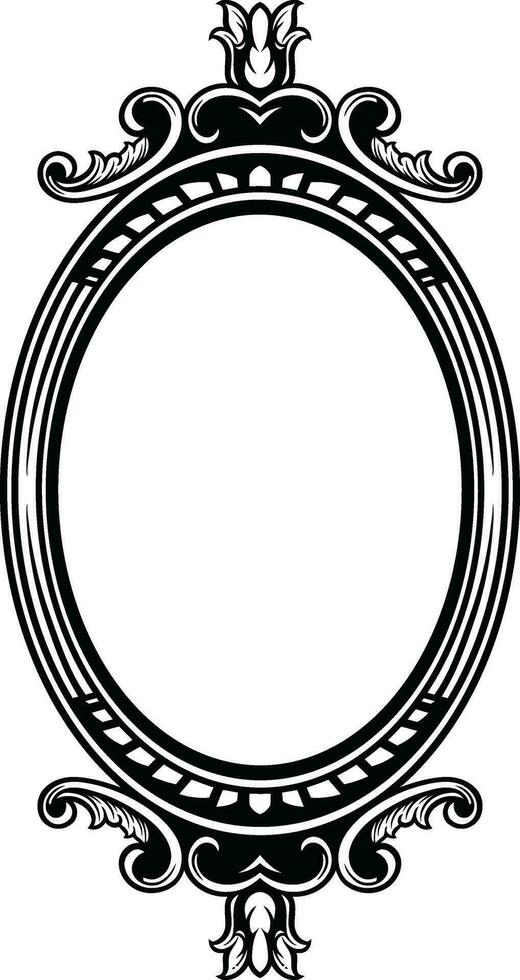 Mirror Vintage Frame vector