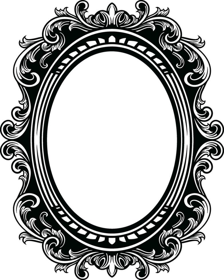 Mirror Vintage Frame vector