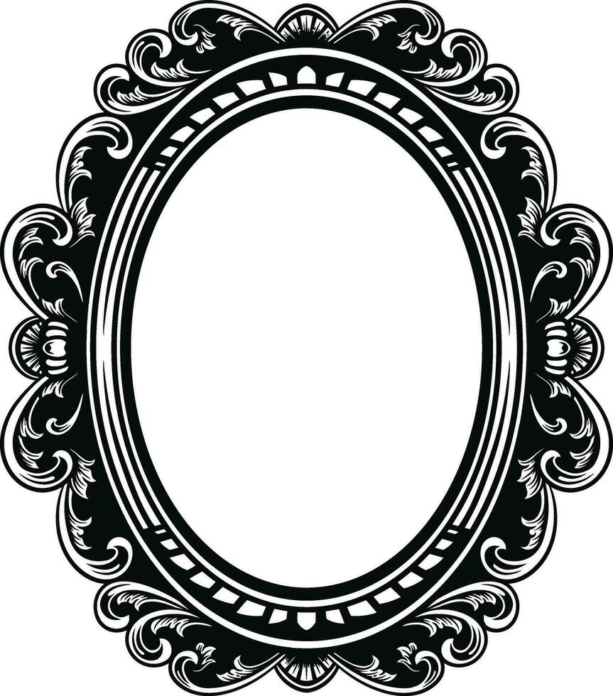 Mirror Vintage Frame vector