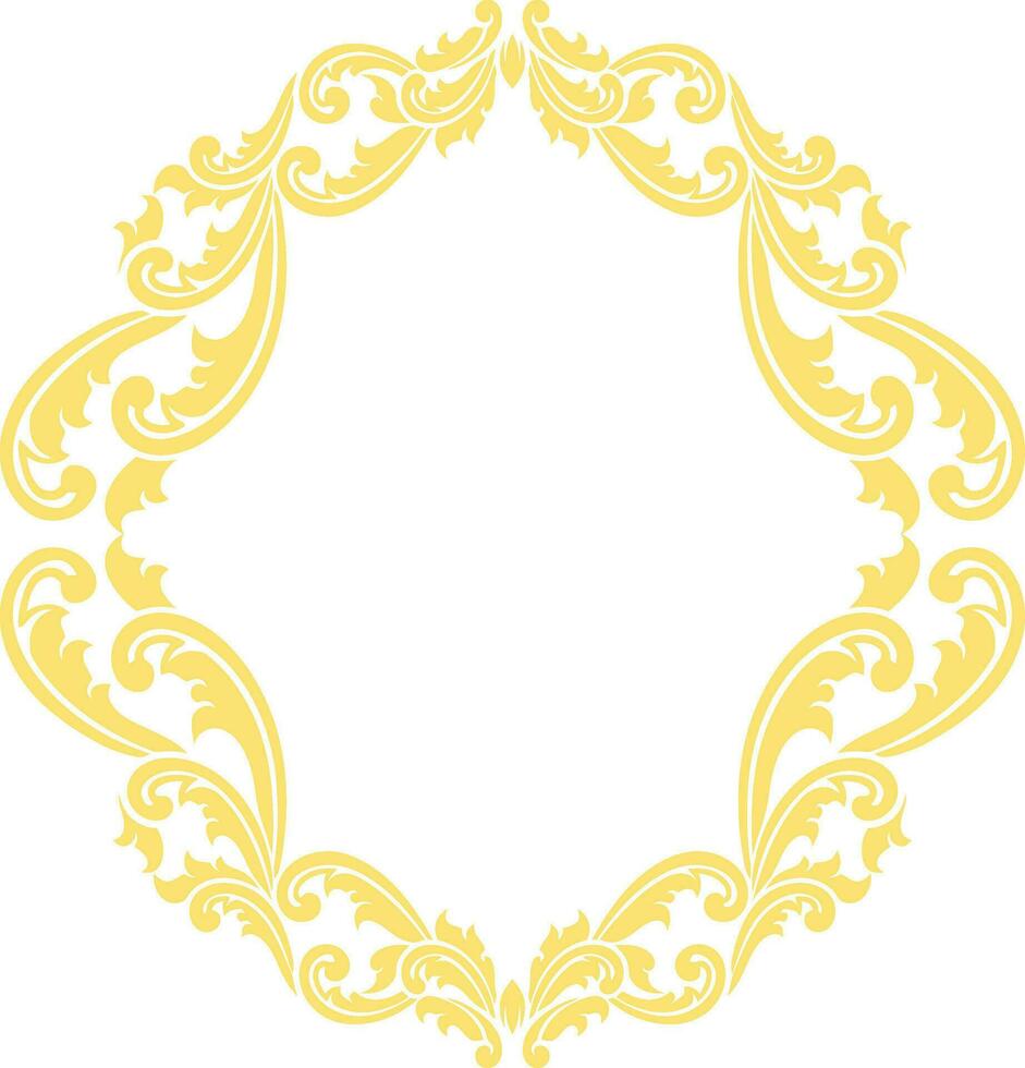 Ornament Frame for wedding vector