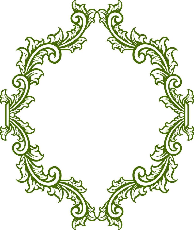Ornament Frame for wedding vector