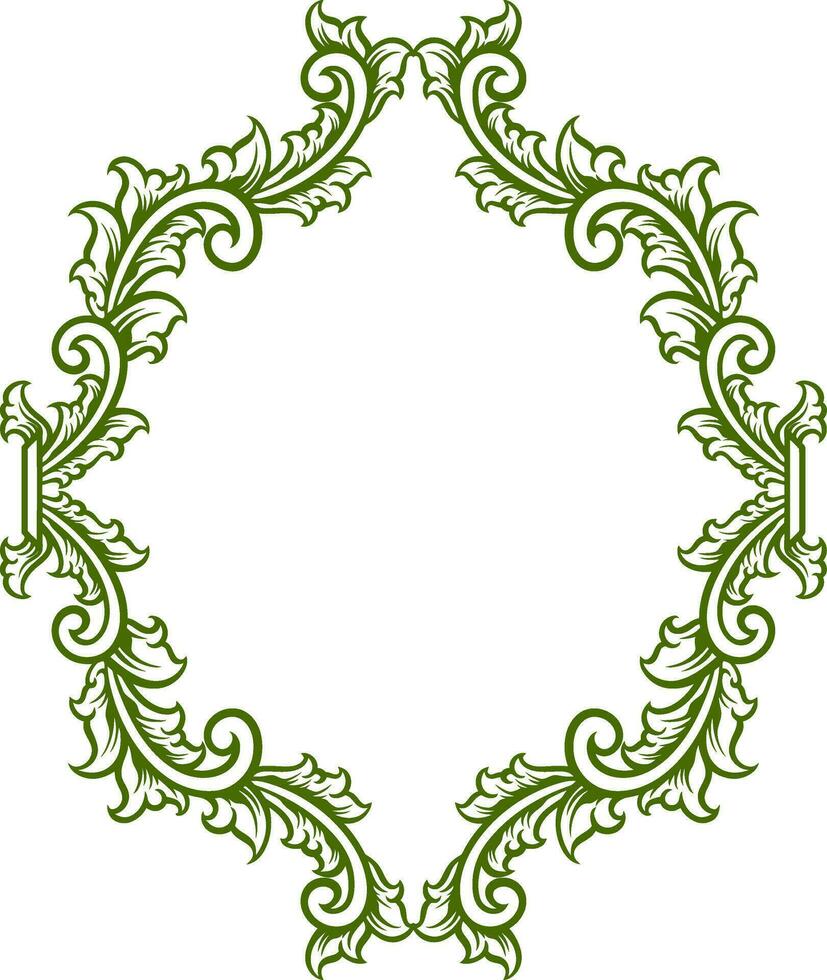 Ornament Frame for wedding vector