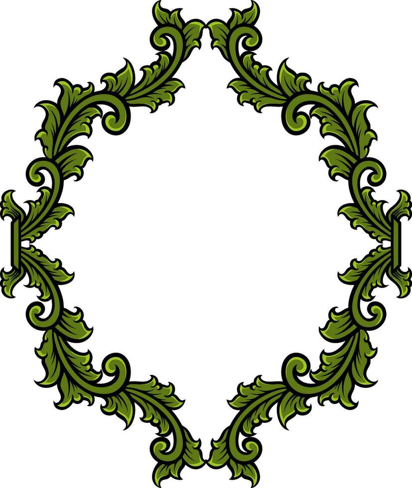 Ornament Frame for wedding vector