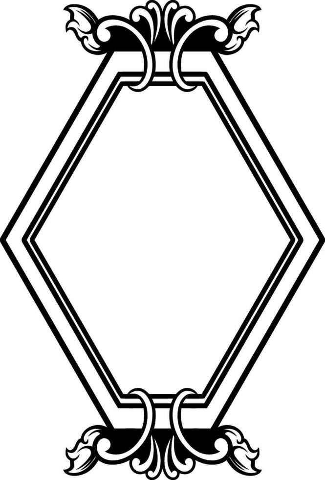 Circle ornament for wedding vector