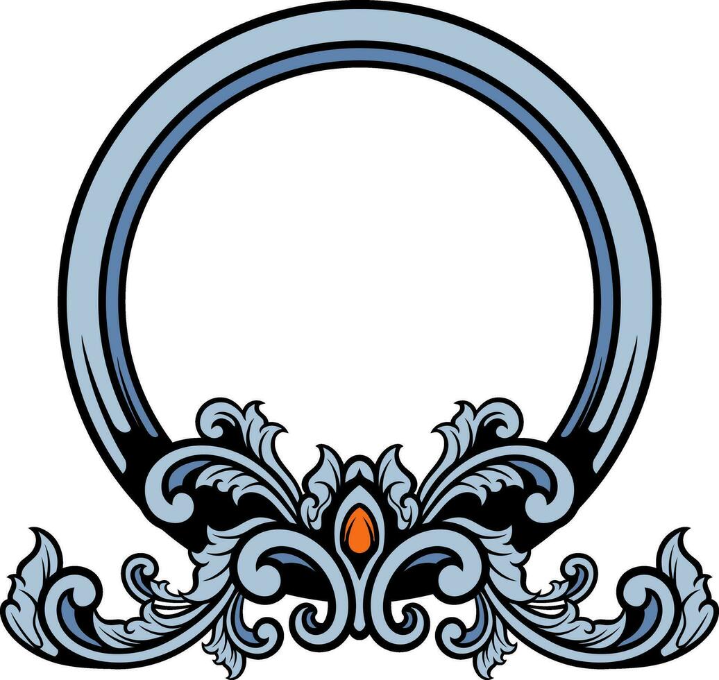 circulo ornamento para Boda vector