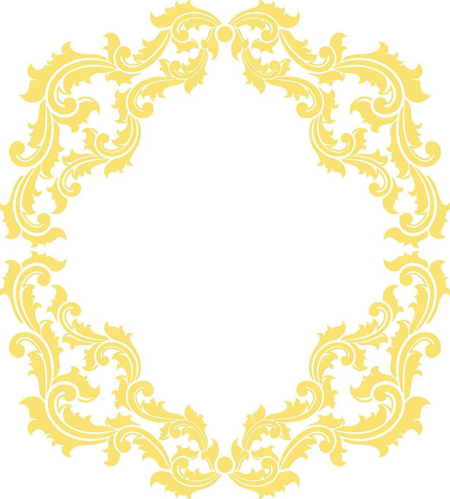 Ornament Frame for wedding vector