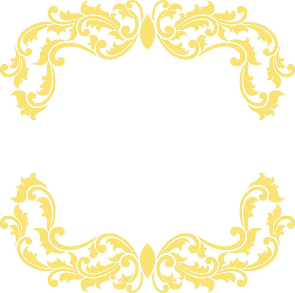 Ornament Frame for wedding vector