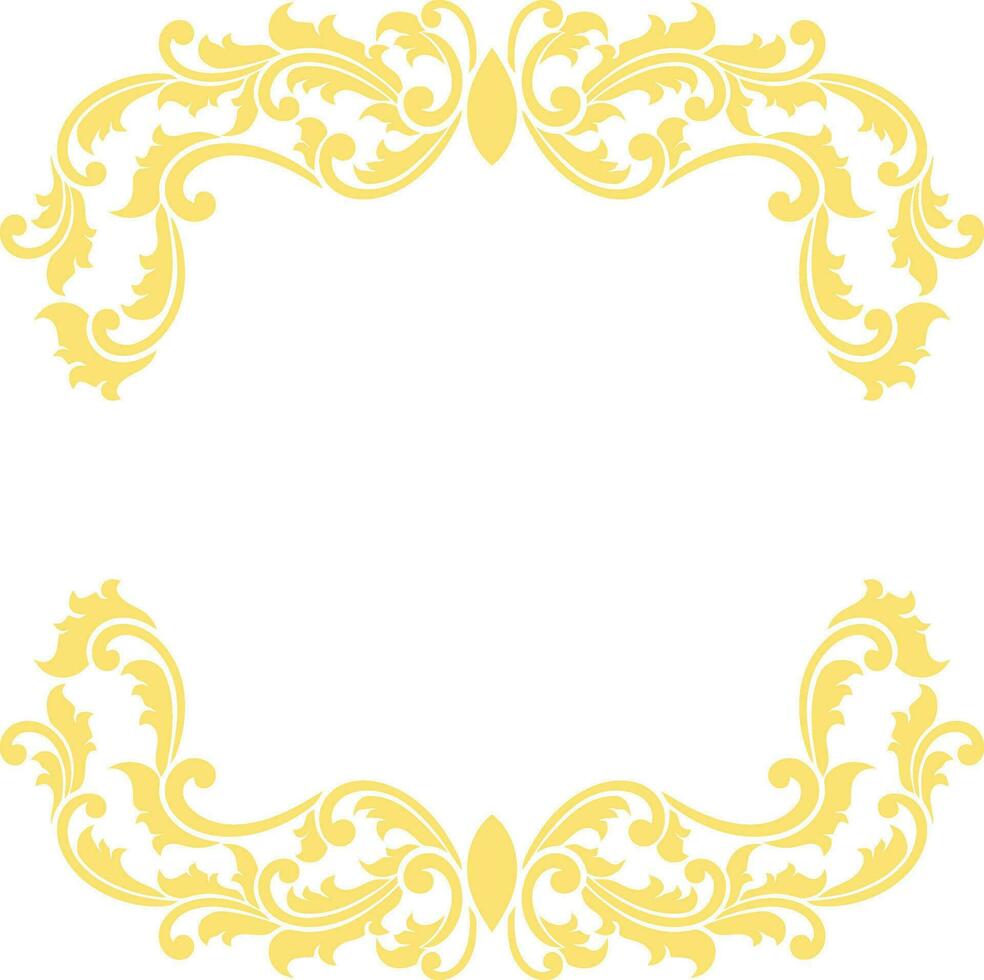 Ornament Frame for wedding vector