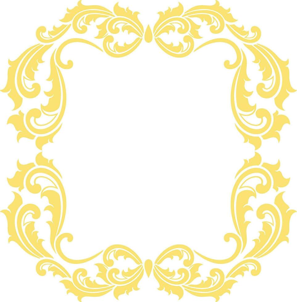 Ornament Frame for wedding vector