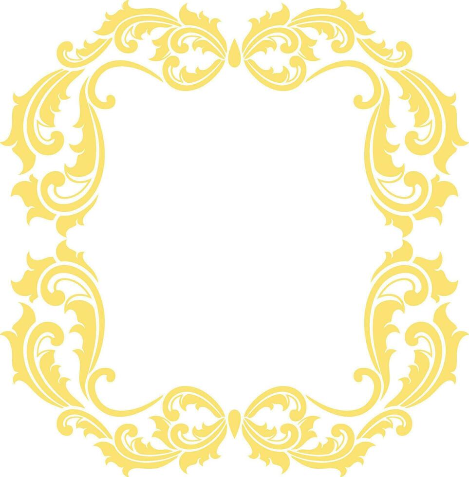 Ornament Frame for wedding vector