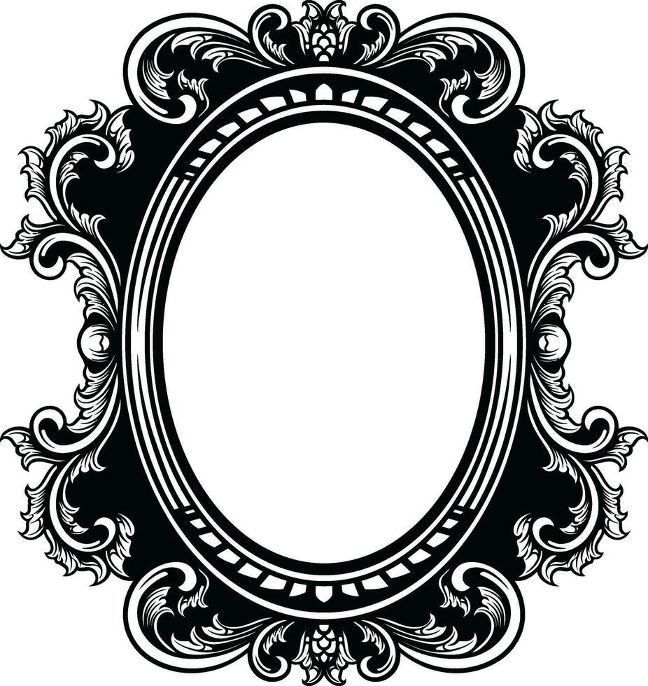 Mirror Vintage Frame vector