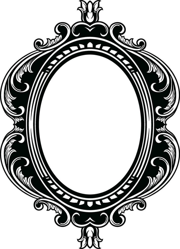 Mirror Vintage Frame vector