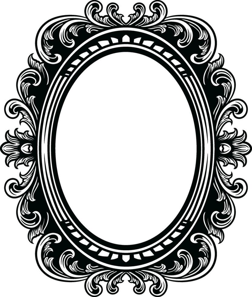 Mirror Vintage Frame vector