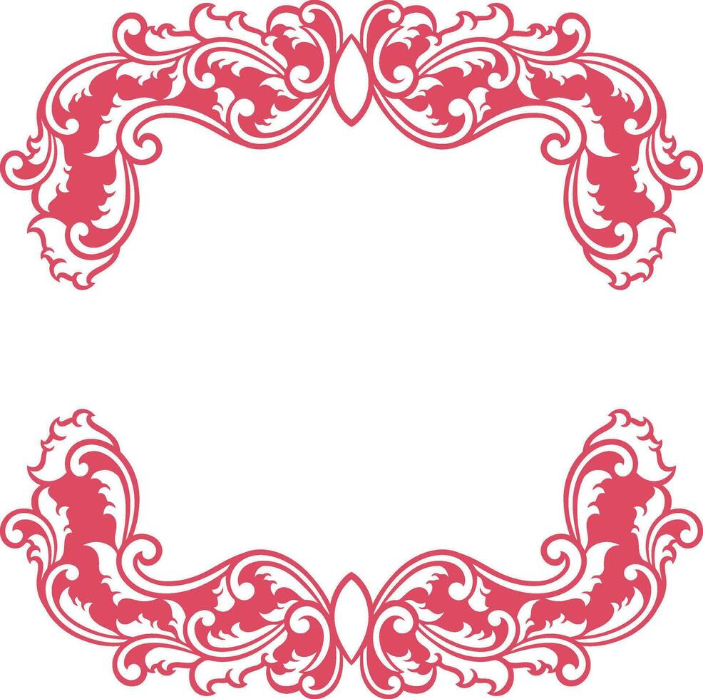 Ornament Frame for wedding vector