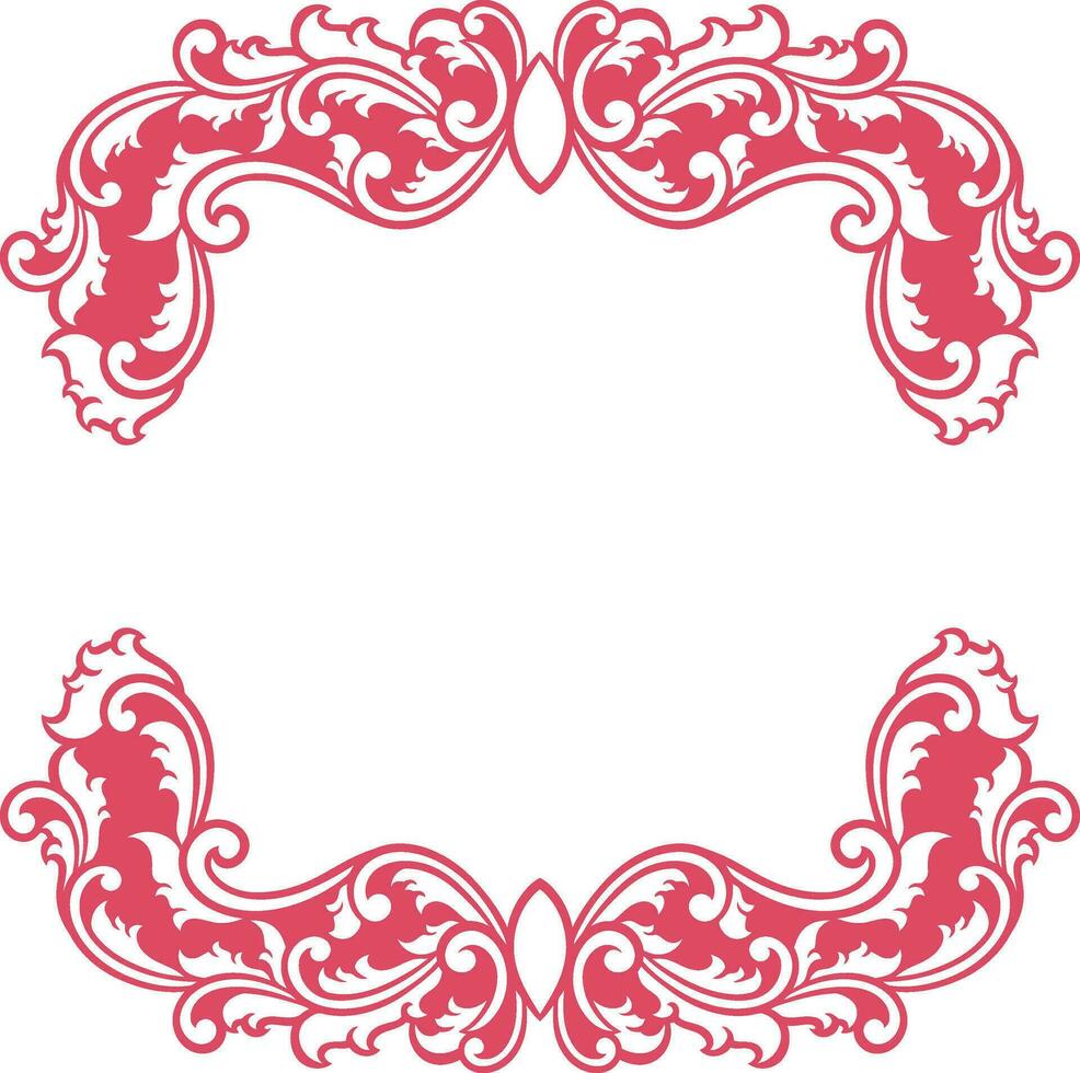 Ornament Frame for wedding vector