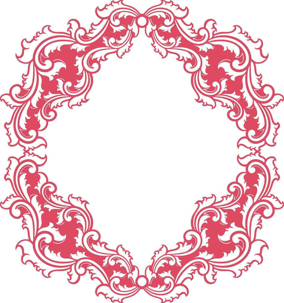 Ornament Frame for wedding vector