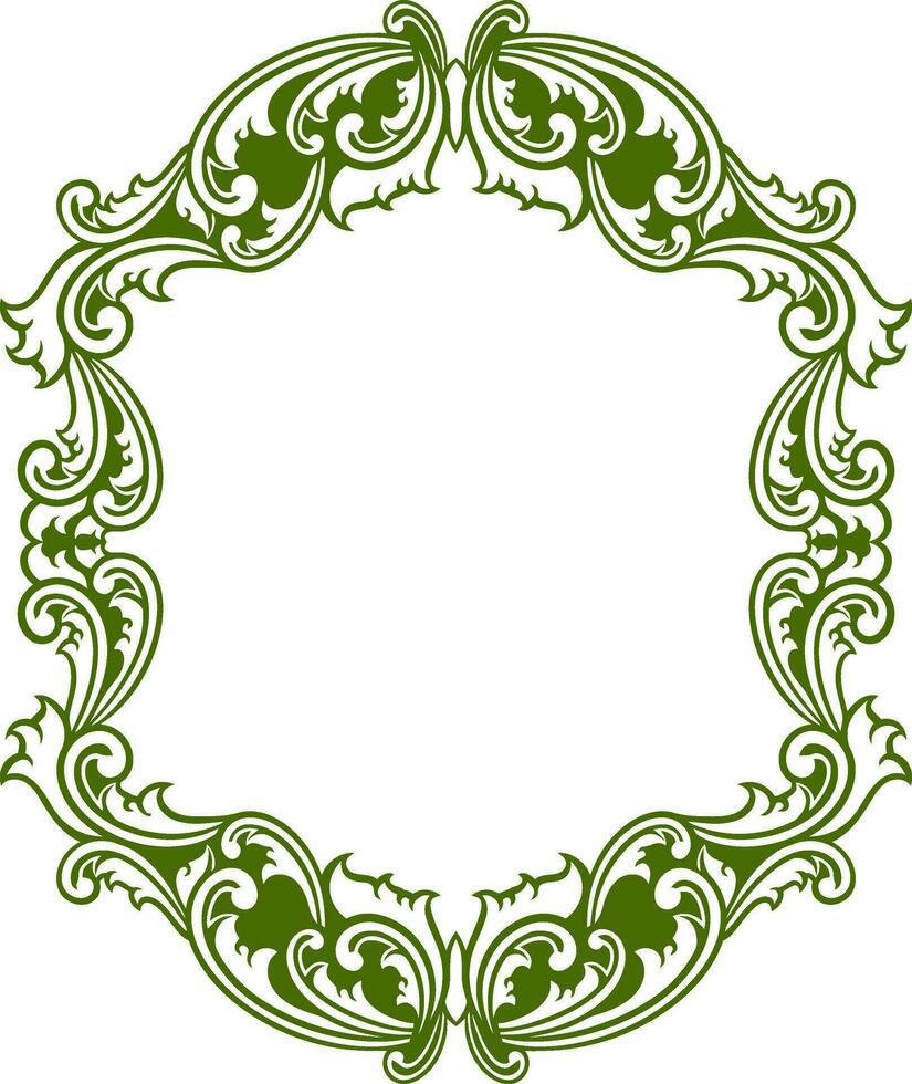 Ornament Frame for wedding vector