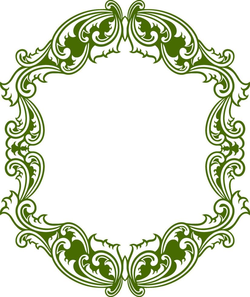 Ornament Frame for wedding vector