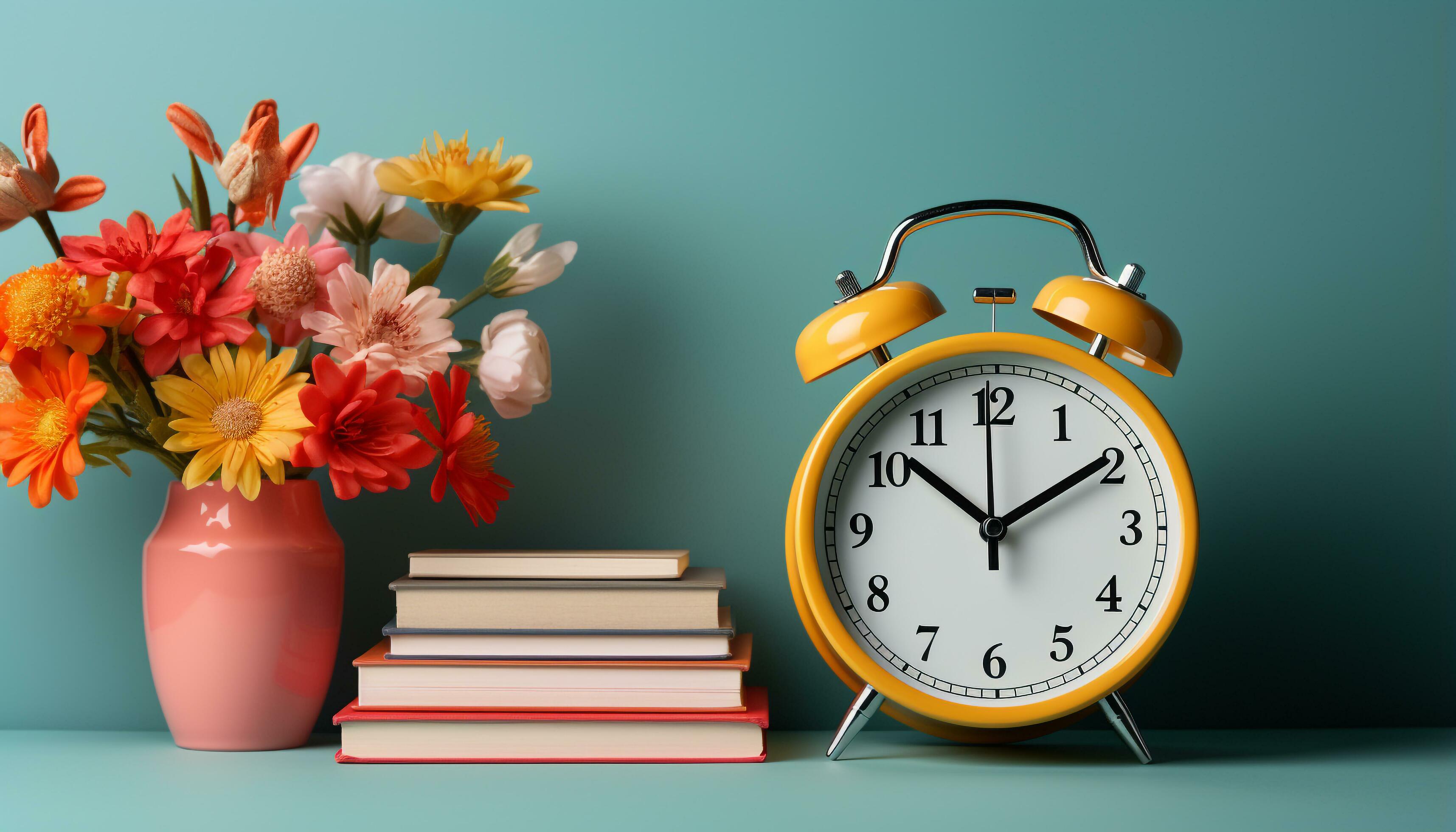 Clock, book, education, alarm clock, learning, literature, time, paper