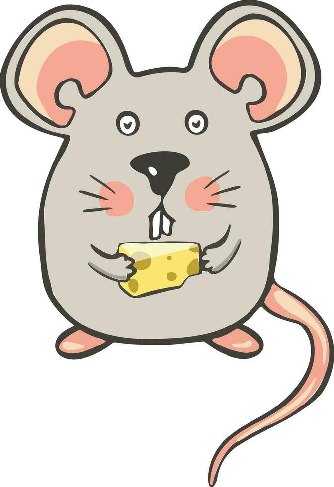 design Cute mouse. small icon for stock. vector