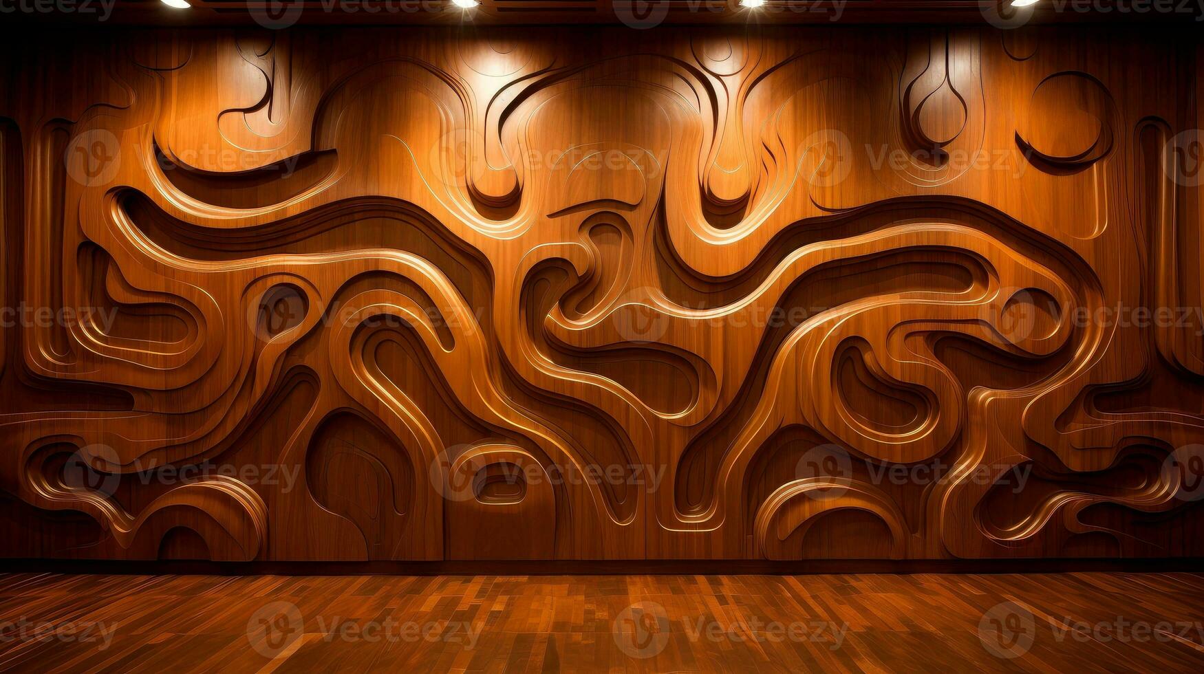 madera marquetería pared parquet, resumen modelo fondo, generativo ai ilustración foto