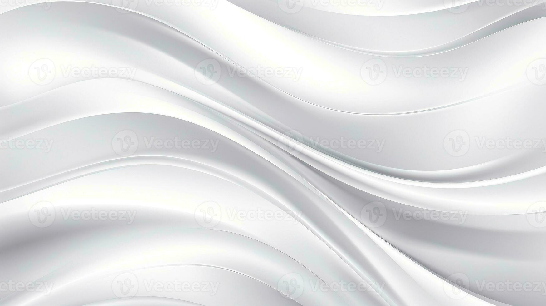 Close up of silver silk background, Abstract white cloth fabric wave, Generative AI illustration photo