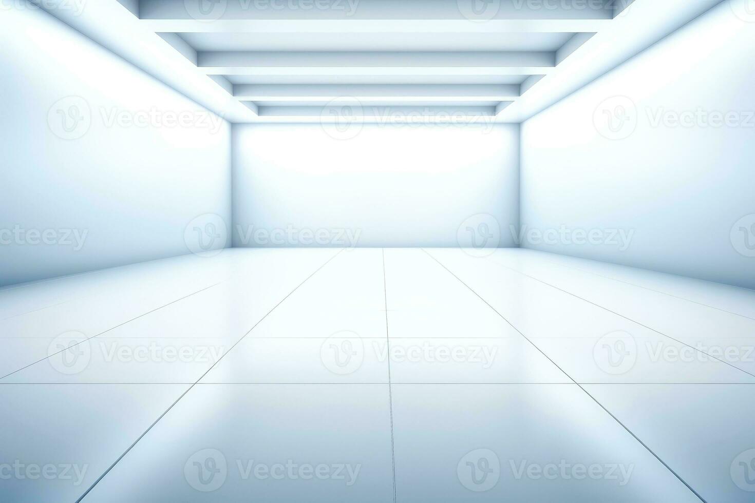 Abstract futuristic architecture background, Minimal technology white backdrop, Generative AI illustration photo