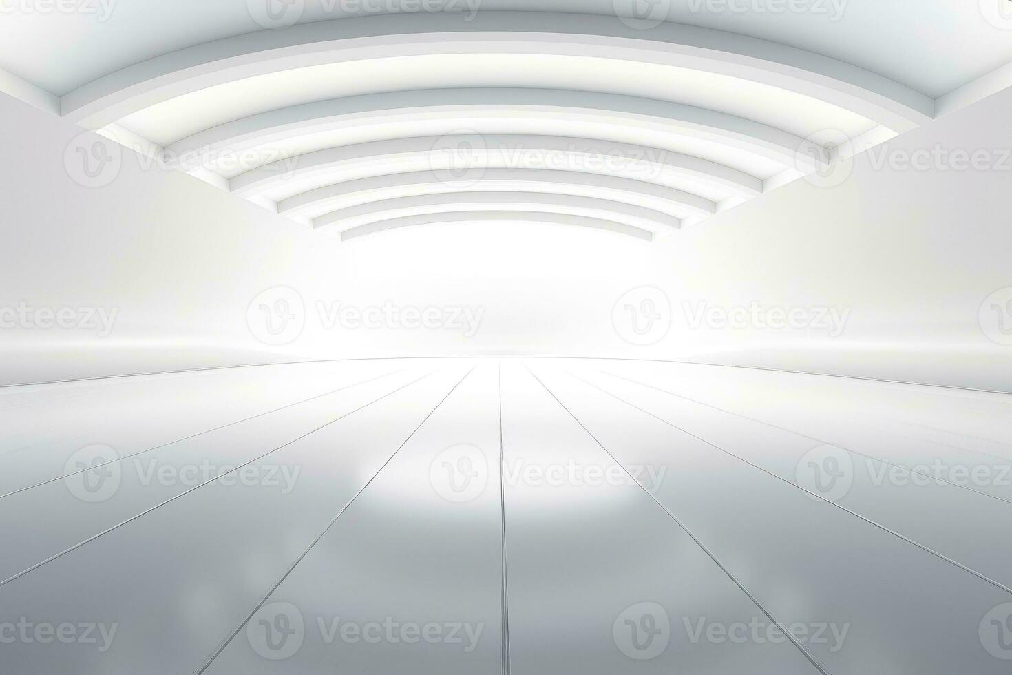Abstract futuristic architecture background, Minimal technology white backdrop, Generative AI illustration photo