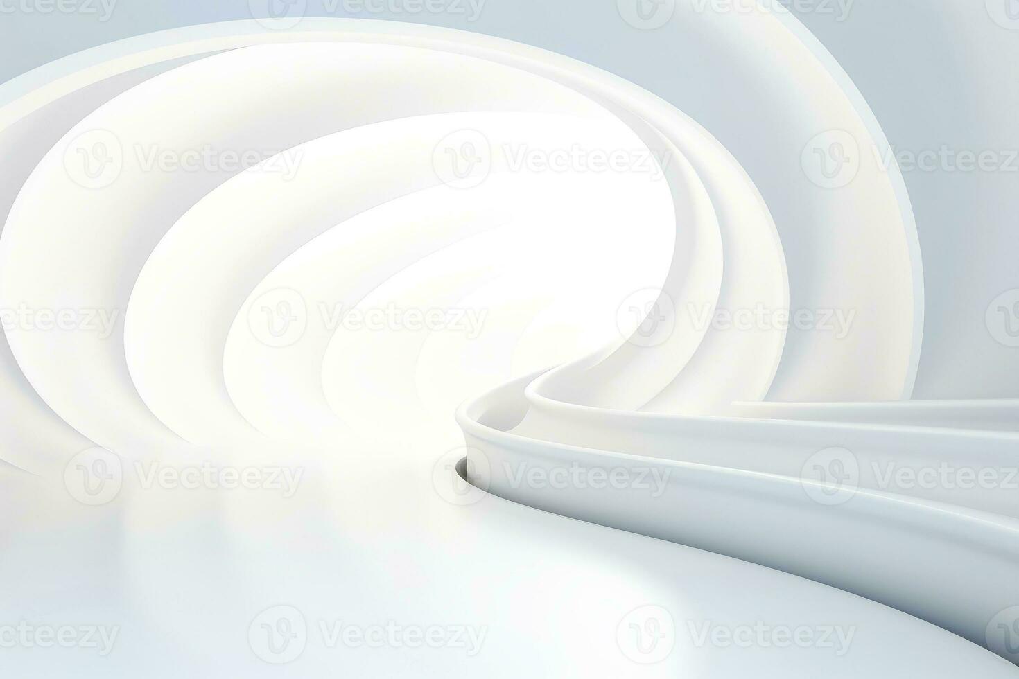 Abstract futuristic architecture background, Minimal technology white backdrop, Generative AI illustration photo